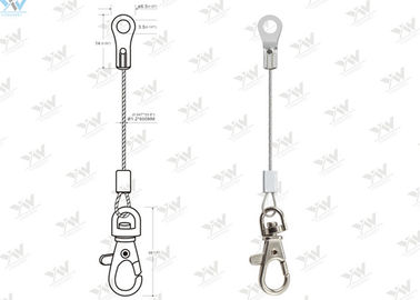 Trigger Hook Wire Rope Sling Eyelet End Steel Safe Rope With Snap